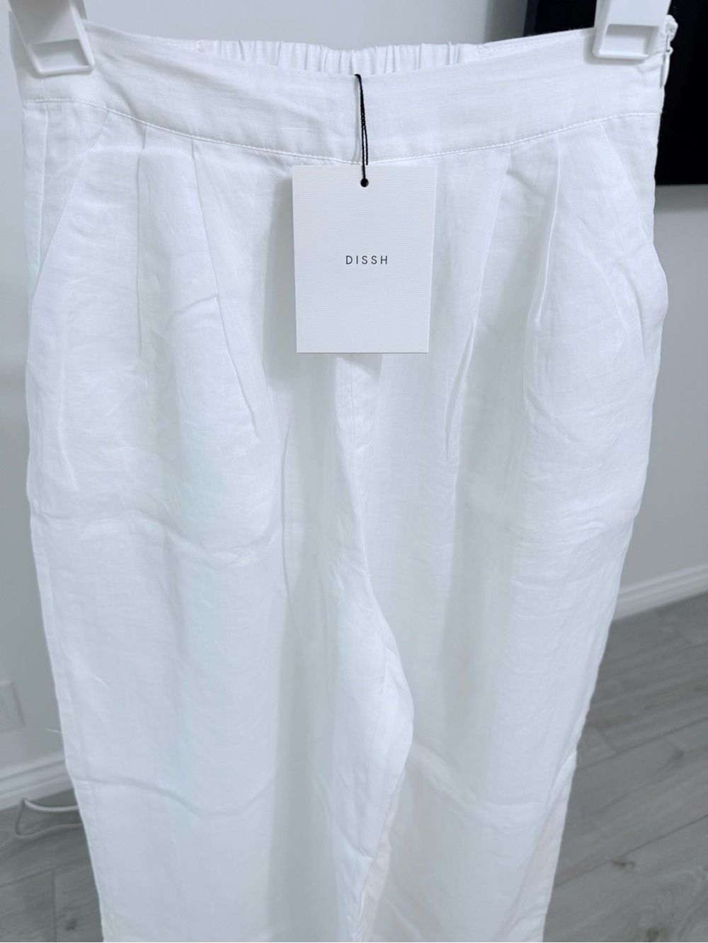 Dissh Kai White Ramie Resort Pant size 2 AU